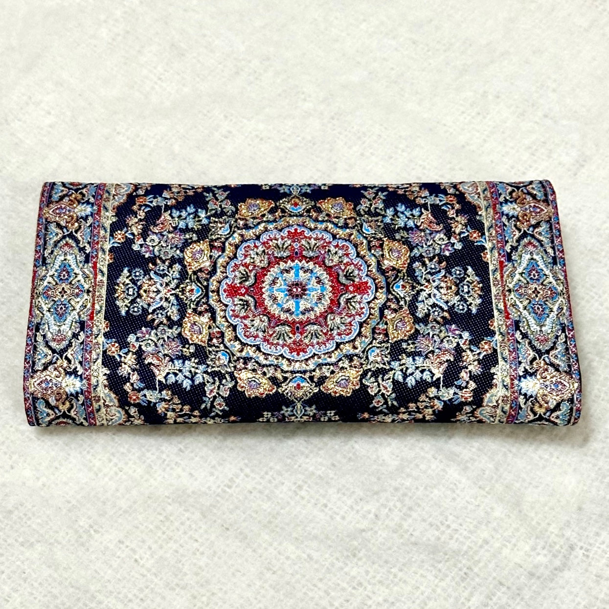 波斯地毯刺繡圖騰長型銀包