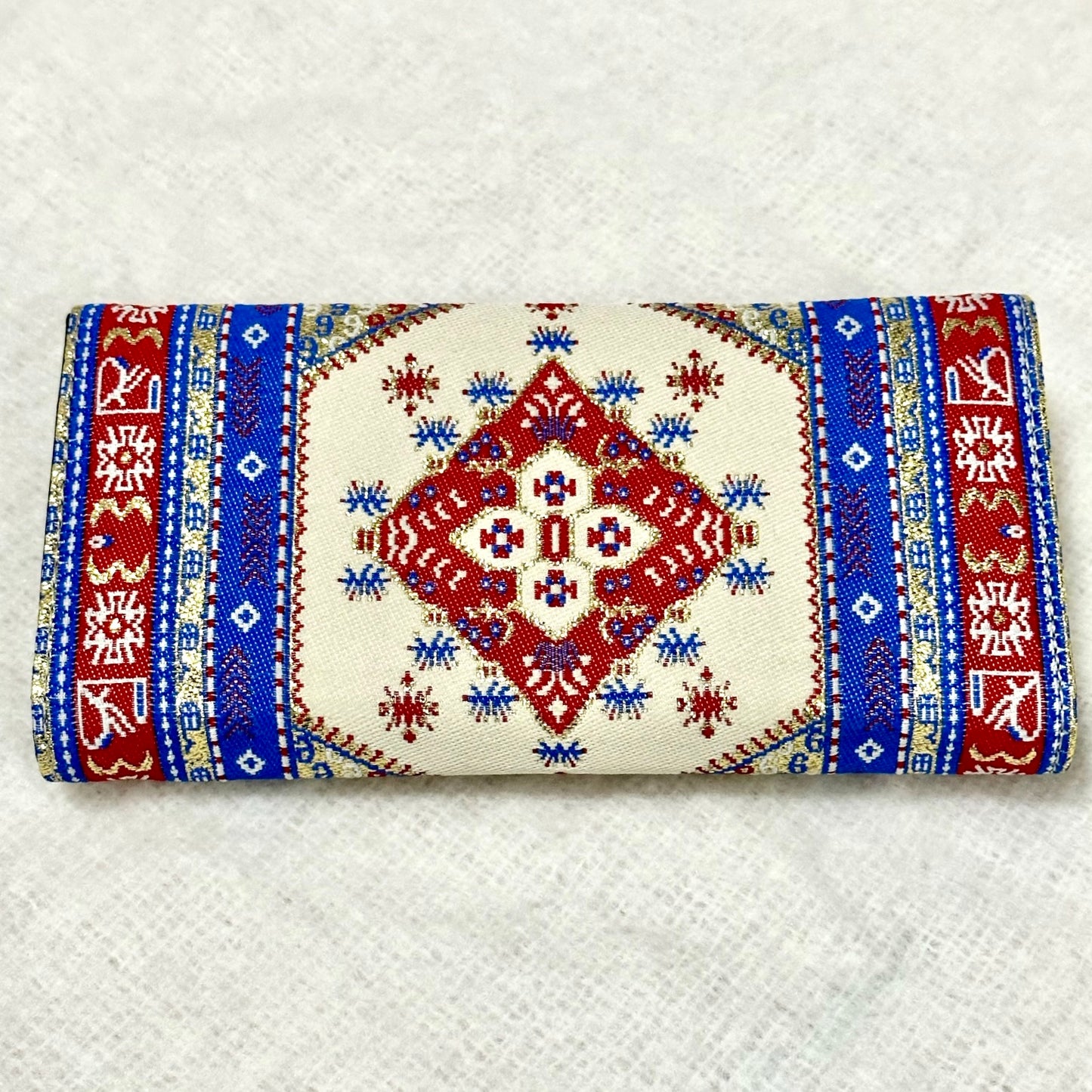 波斯地毯刺繡圖騰長型銀包