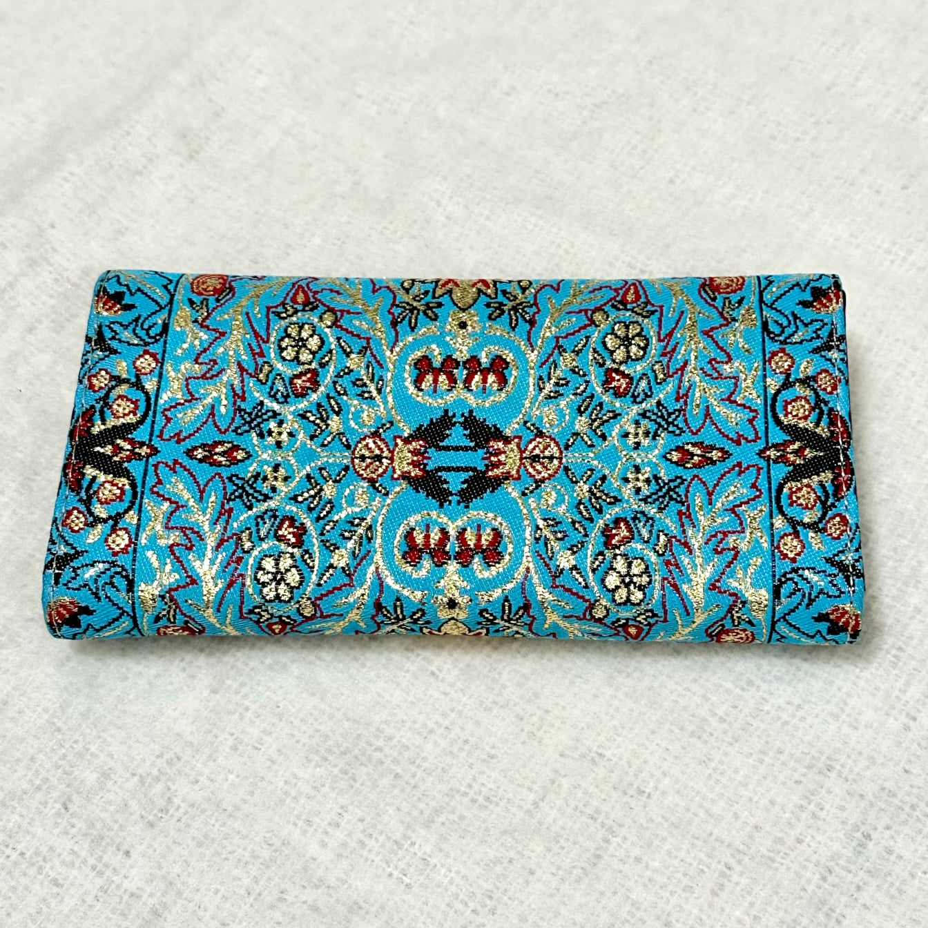 波斯地毯刺繡圖騰長型銀包