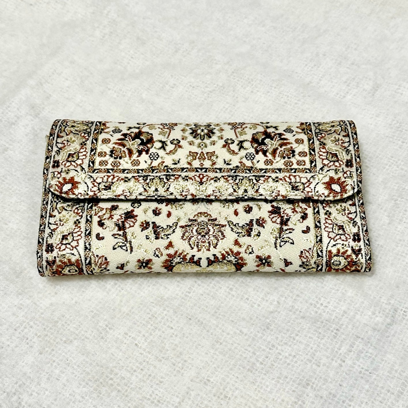 波斯地毯刺繡圖騰長型銀包
