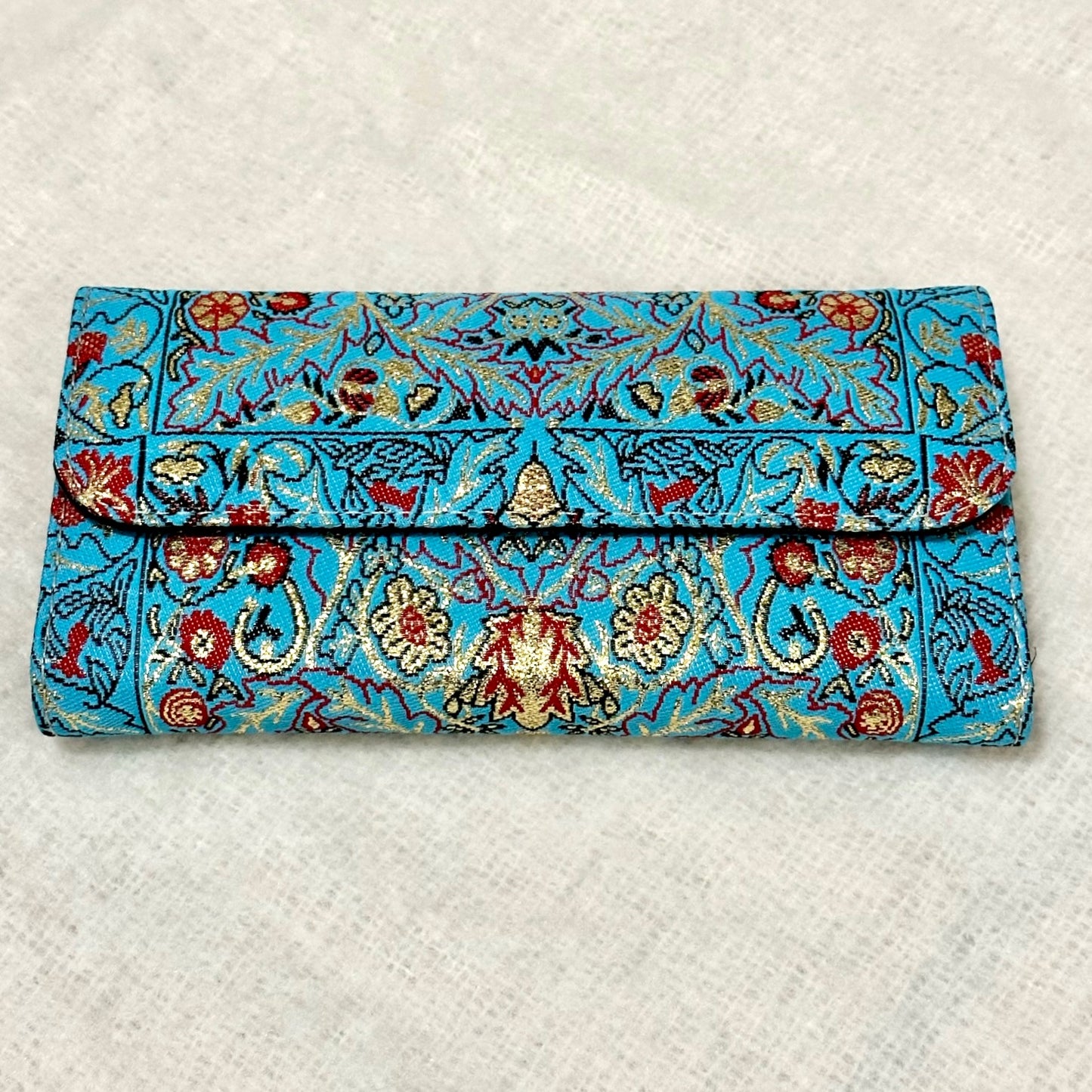 波斯地毯刺繡圖騰長型銀包