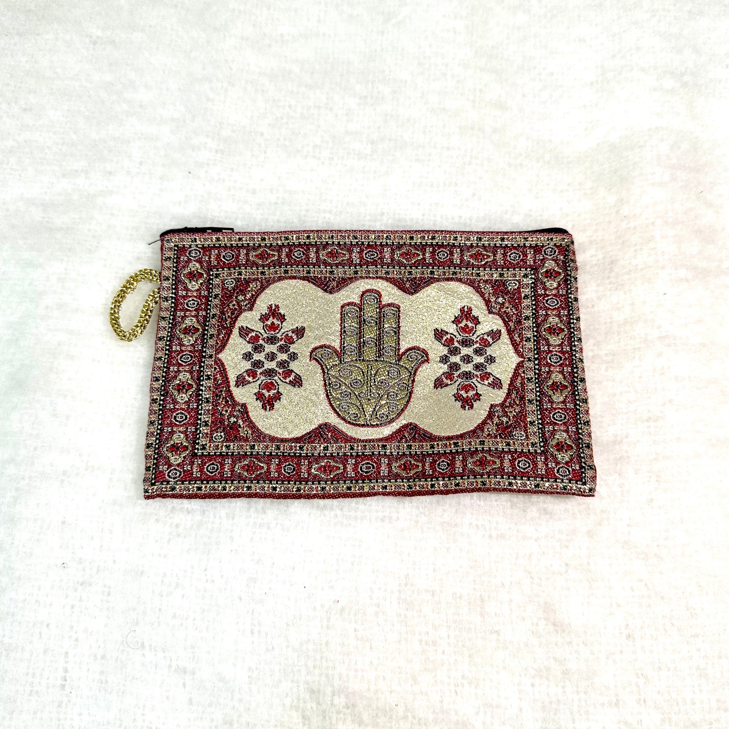 波斯地毯刺繡圖騰收納包