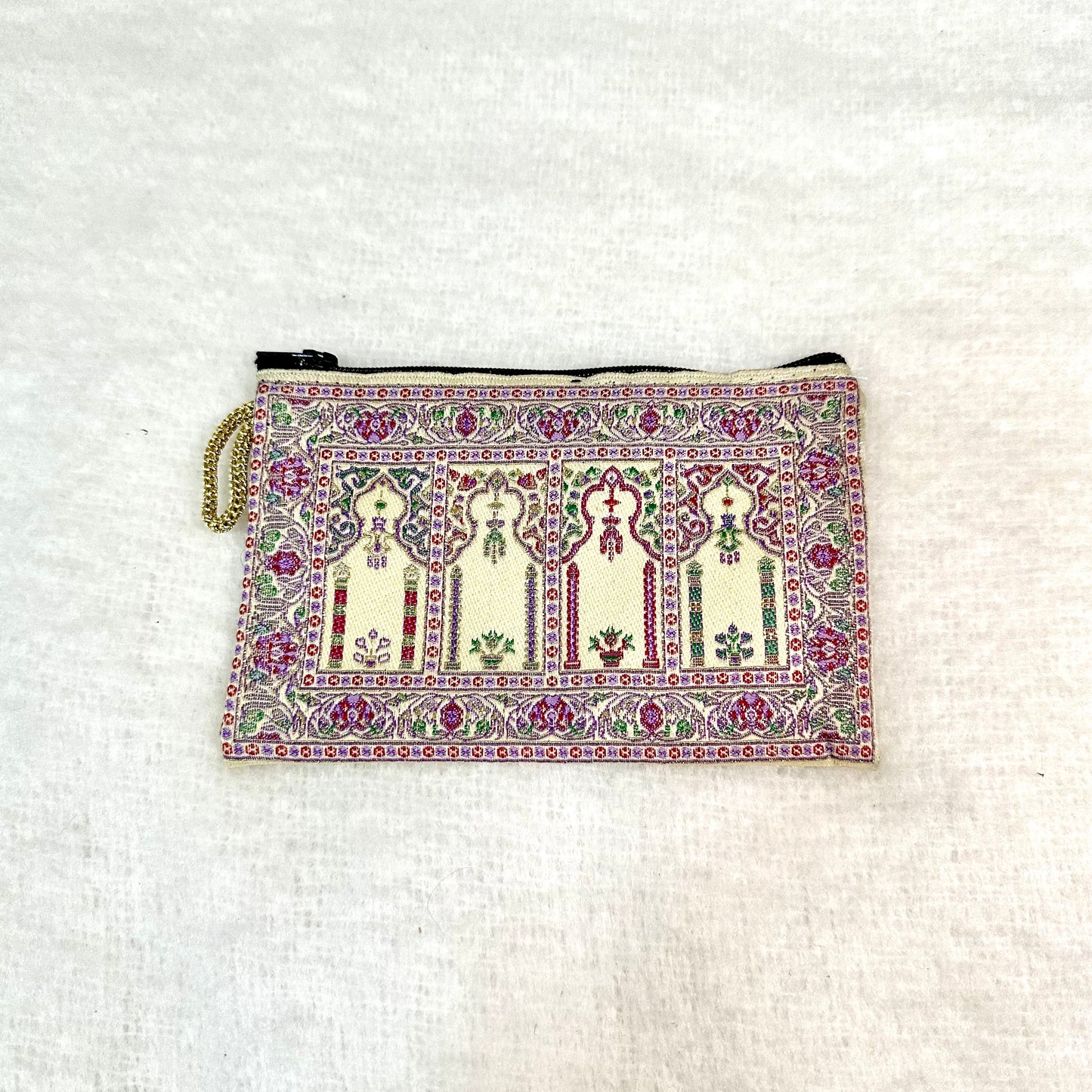 波斯地毯刺繡圖騰收納包