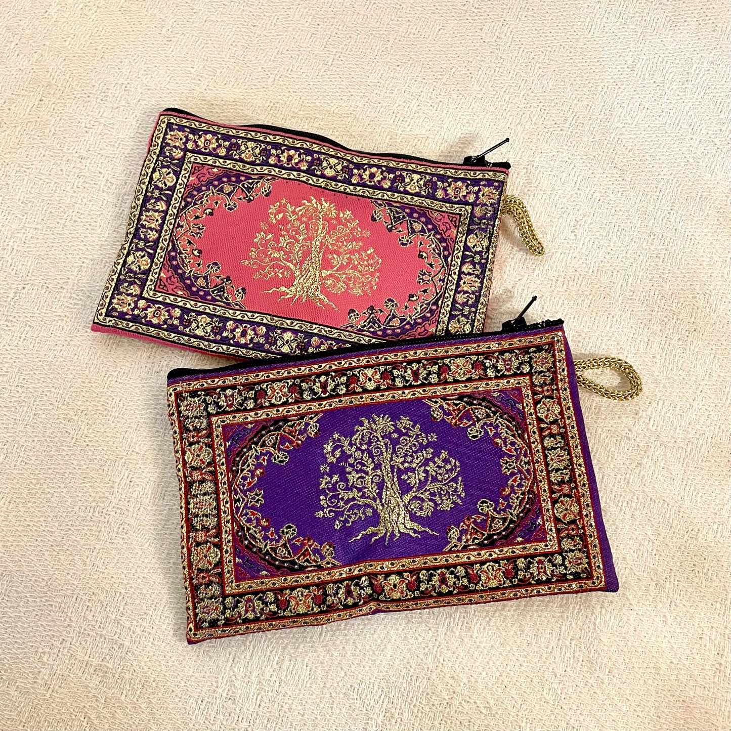 波斯地毯刺繡圖騰收納包