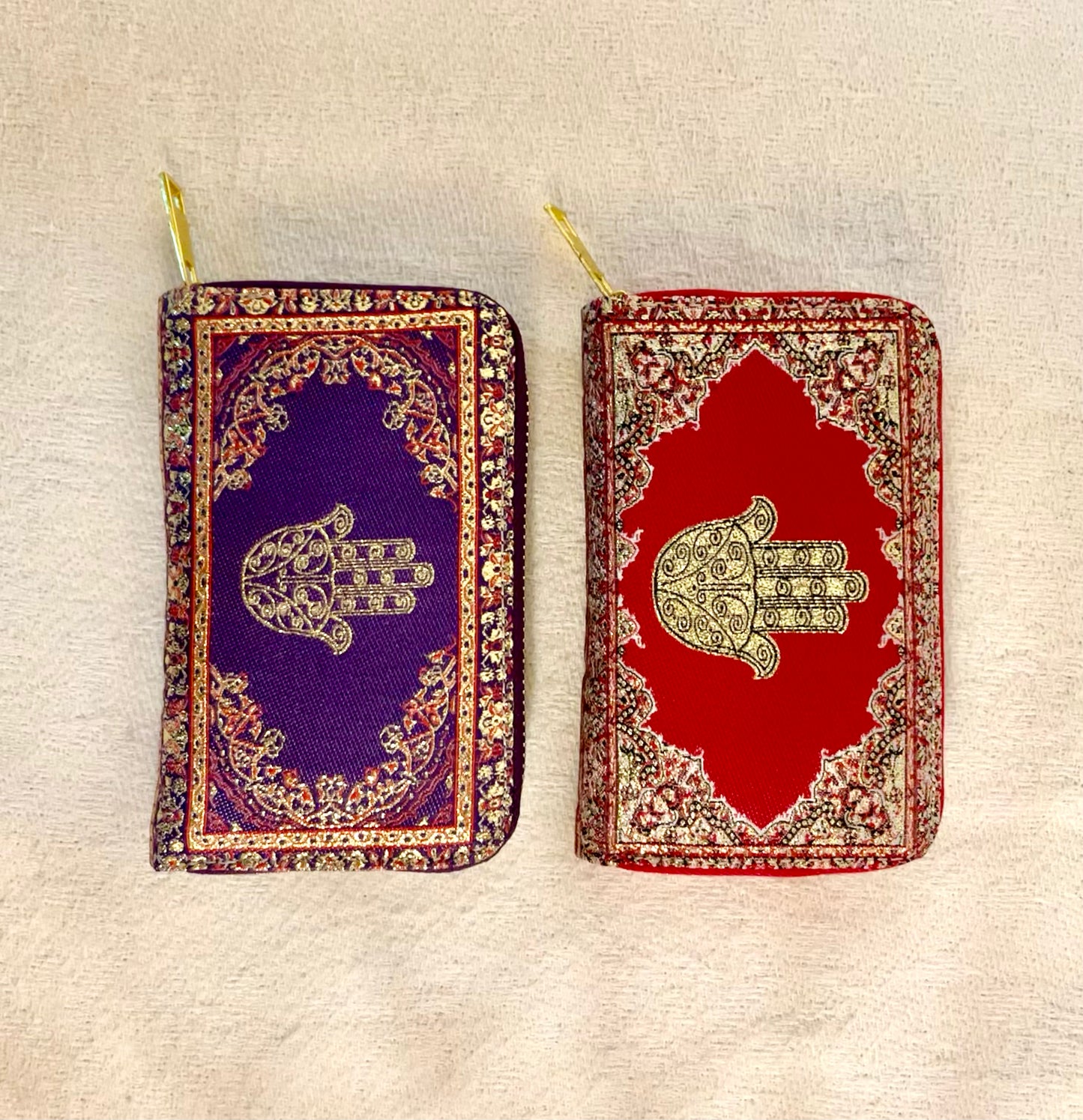 波斯地毯刺繡圖騰拉鍊銀包