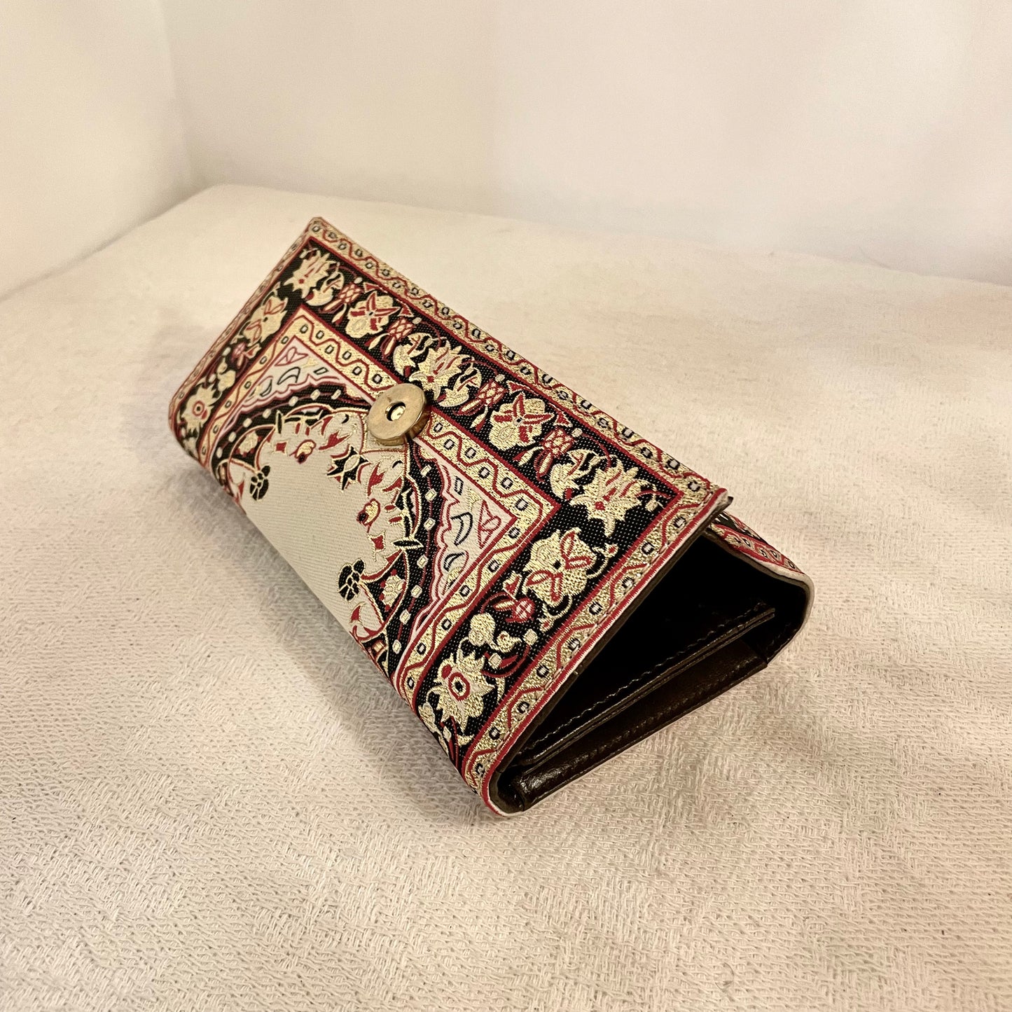 波斯地毯刺繡圖騰長型銀包