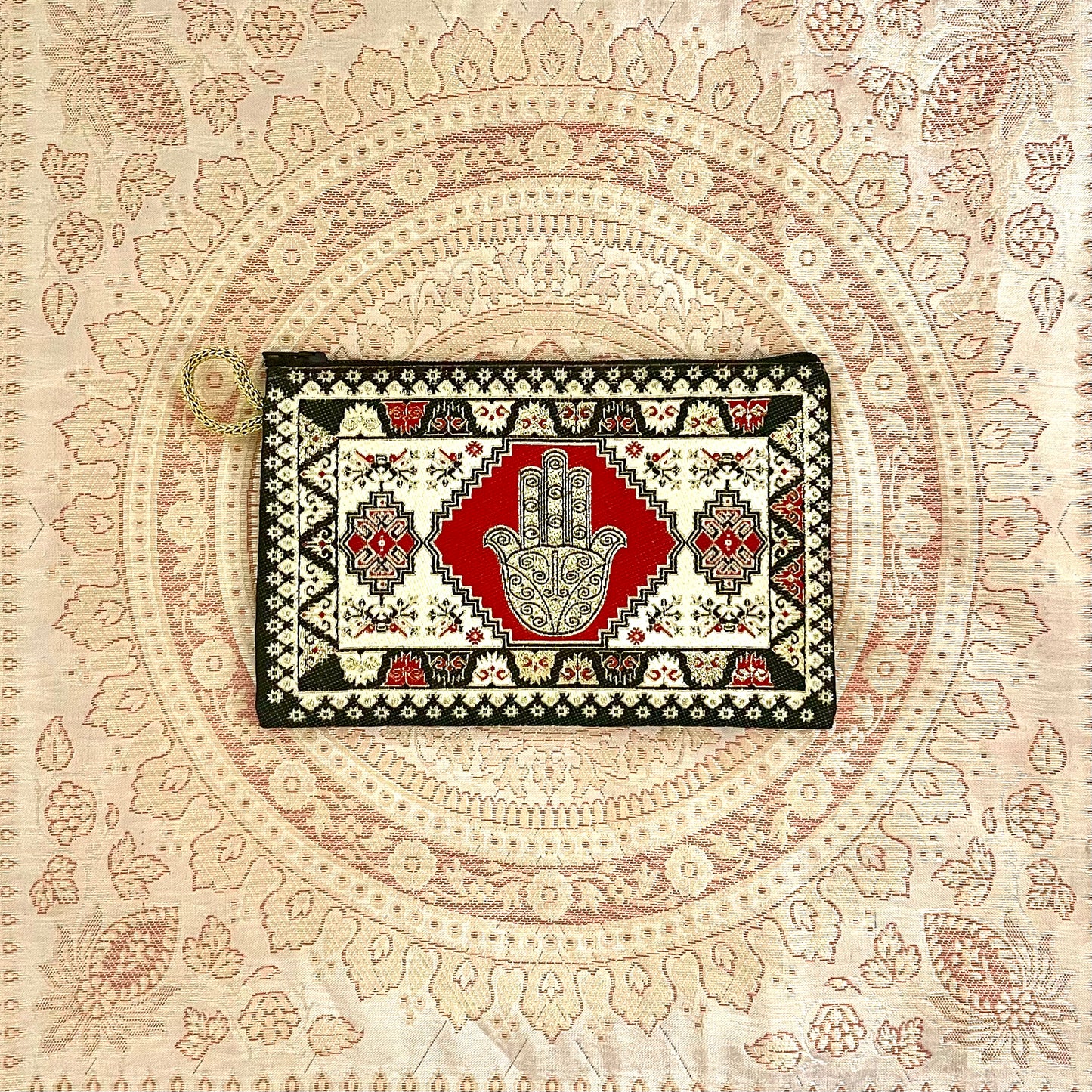 波斯地毯刺繡圖騰收納包