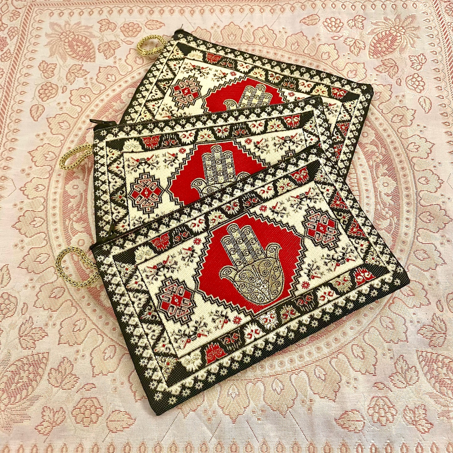 波斯地毯刺繡圖騰收納包